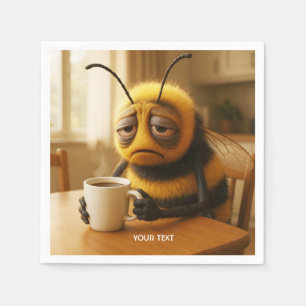 Fantasy Cute Väldigt Tired Bee Pappersservett