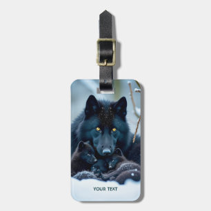 Fantasy Cute Varg 2 Valper Bagagebricka