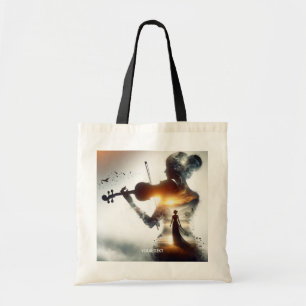 Fantasy Cute Violin Girl Sol Tygkasse