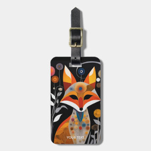 Fantasy Cute Vivid Abstrakt Cubist Fox Bagagebricka