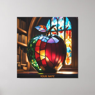 Fantasy Cute Vivid Apple-glaset Canvastryck