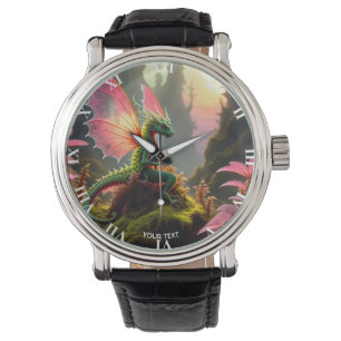 Fantasy Cute Vivid Baby Filigree Dragon Armbandsur