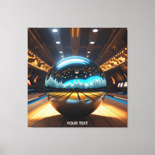 Fantasy Cute Vivid Bowling Glass Boll Canvastryck