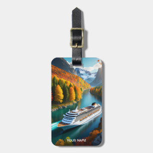 Fantasy Cute Vivid Cruise Liner River Bagagebricka