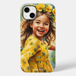 Fantasy Cute Vivid Girl Flowers Rain