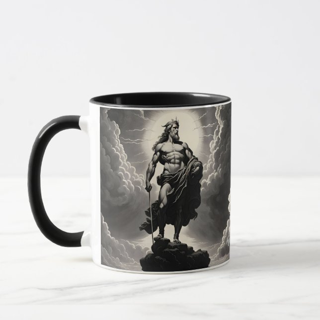 Fantasy Cute Vivid Grekiska guds moln Mugg (Vänster)