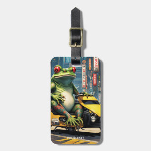 Fantasy Cute Vivid Japansk Frog Tattoo Bagagebricka