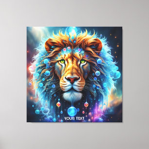 Fantasy Cute Vivid Lejona rymdbubblor Canvastryck