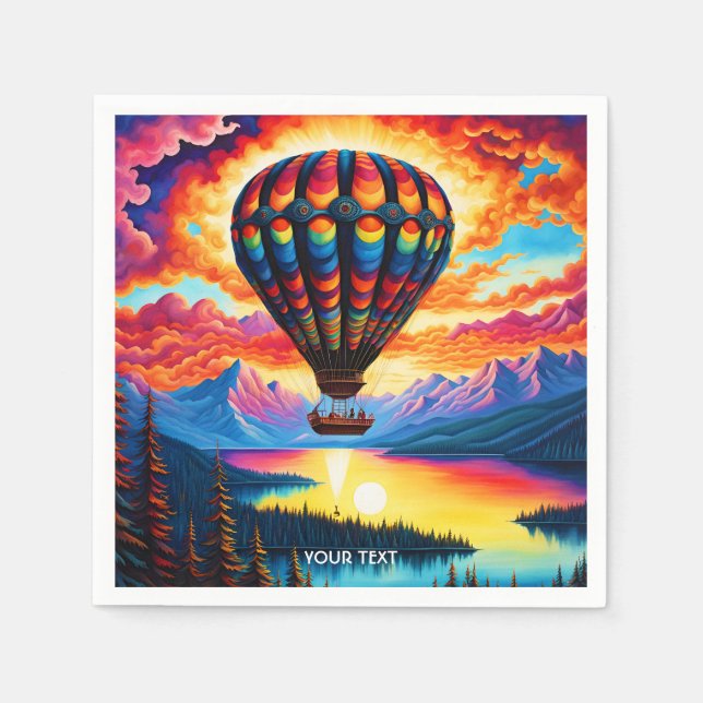 Fantasy Cute Vivid-Luftballong Pappersservett (Framsidan)