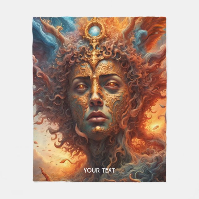 Fantasy Cute Vivid Myth Angel Creature Fleecefilt (Framsidan)