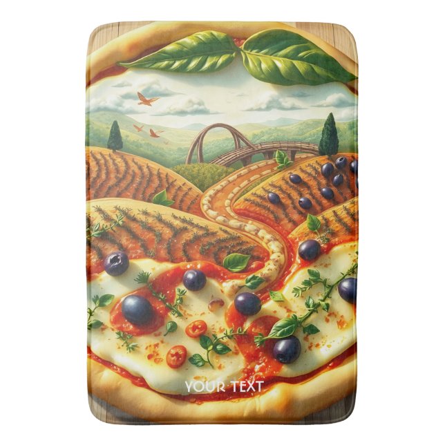 Fantasy Cute Whimsical Italy Ligcape Badrumsmatta (Framsidan (Vertikal))