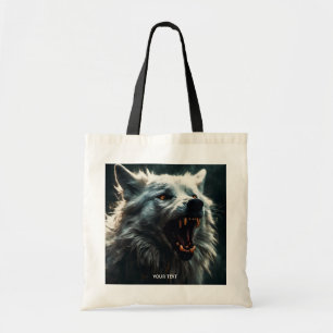 Fantasy Cute White Arg Varg Tygkasse