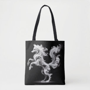 Fantasy Cute White Smoke Fox Tygkasse