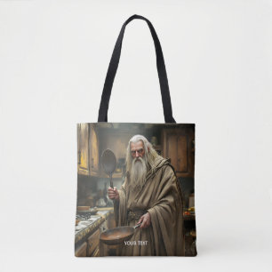 Fantasy Cute Wizard Fring Pan Tygkasse