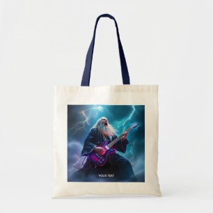 Fantasy Cute Wizard som spelar Guitar Tygkasse