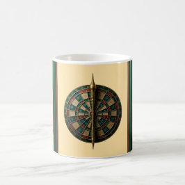 Fantasy Dart Board Med Futuristisk Dartpil Kaffemugg