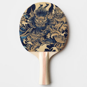 Fantasy Demons - Japansk Woodcut Stil (2) Pingisracket