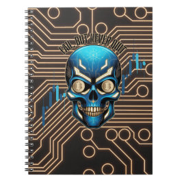 Fantasy Design | Crypto Btc | Motivation | Blue Anteckningsbok