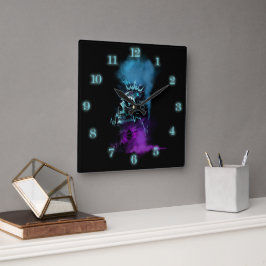 Fantasy Design | Cryptocurrency | Ethereum Fyrkantig Klocka