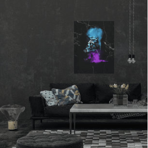 Fantasy Design Kryptovaluta Ethereum Marmor Canvastryck