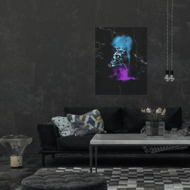 Fantasy Design | Kryptovaluta | Ethereum Marmor Canvastryck (Skapare uppladdad)