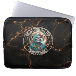 Fantasy Design marble | Grim Reaper | Motivation Laptop Fodral