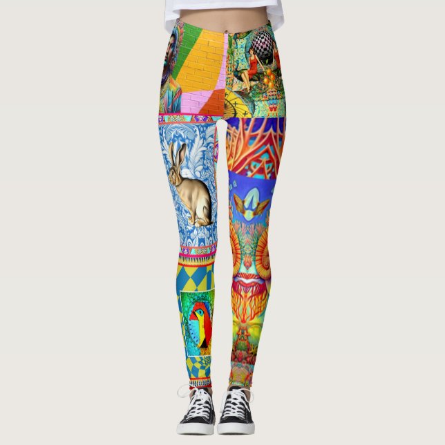 FANTASY DESIGNER COLLAGE LEGGINGS (Framsida)