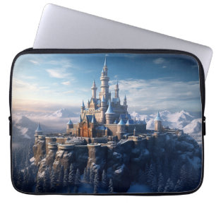 Fantasy digitalt slott i bergen laptop fodral