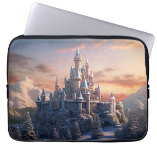 Fantasy digitalt slott i bergen  laptop fodral