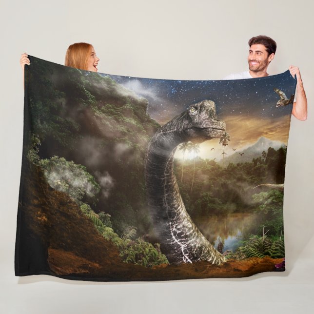 FANTASY DINOSAUR FLEECEFILT (På plats)