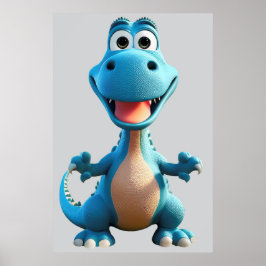 Fantasy Dinosaur Poster