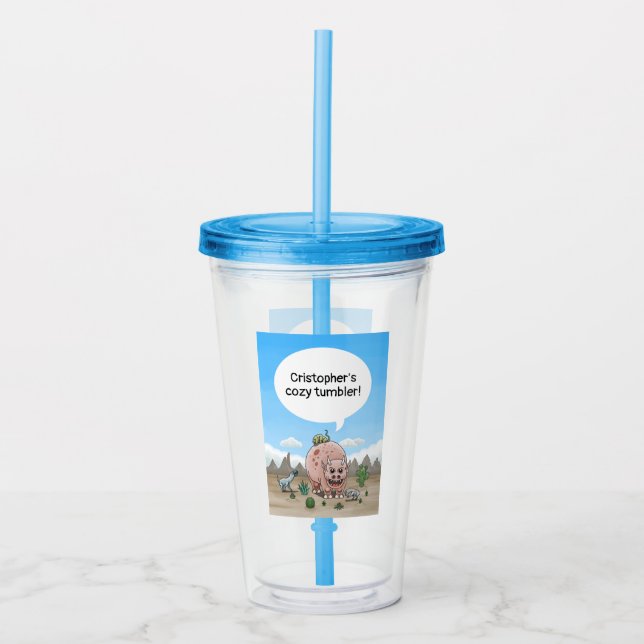 Fantasy Dinosaurier Take Away Mugg (Framsida)