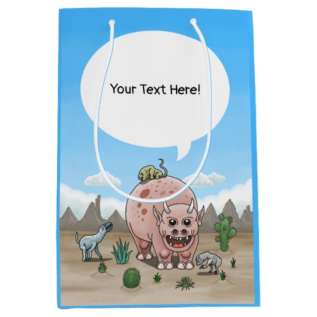 Fantasy Dinosaurs i öknen (Framsidan)