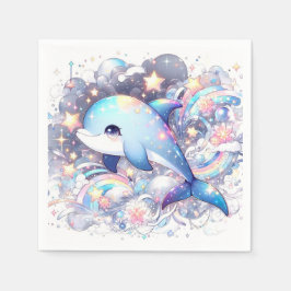 Fantasy Dolphin Baby Shower Pappersservett