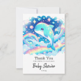 Fantasy Dolphin Baby Shower Tack Kort
