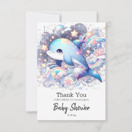 Fantasy Dolphin Baby Shower Tack Kort
