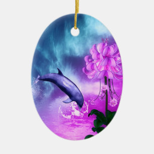 Fantasy Dolphin Julgransprydnad Keramik