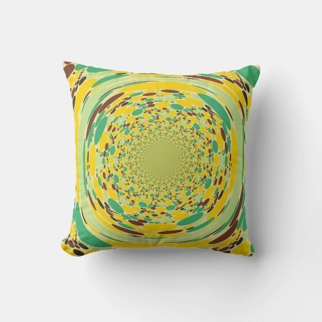Fantasy Dots Abstrakt Retro Art Deco Kudde (Framsida)