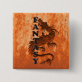 FANTASY-dragning på rost Knapp