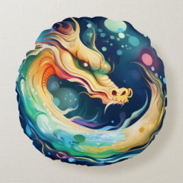 Fantasy Dragon Dream Animal 7 Rund Kudde