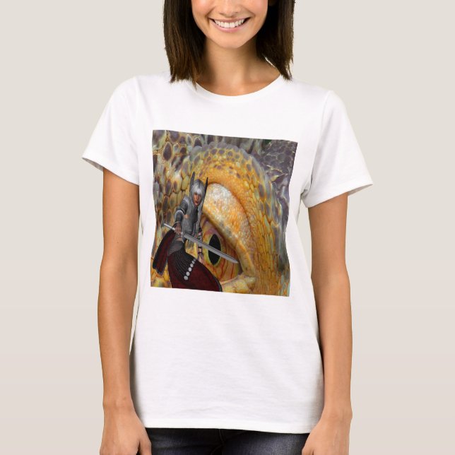 Fantasy Dragon Folk Tale T-shirt (Framsida)