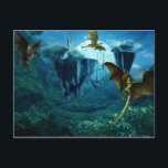 Fantasy Dragon liggande scen Vykort<br><div class="desc">Den här designen kan vara personlig genom att välja det anpassade alternativet för att lägga till text. Kontakta mig på colorflowcreations@gmail.com om du vill ha denna design på en annan produkt. Köp min ursprungliga abstrakt-akrylmålning för försäljning på www.etsy.com/shop/colorflowart. Se fler av mina skapelser eller följ mig på www.facebook.com/colorflowcreations, www.instagram.com/colorflowcreations, www.twitter.com/colorflowart...</div>