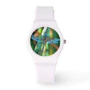 Fantasy Dragonfly in Turquise and Black Armbandsur