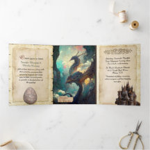 Fantasy Dragons and Castle Fairytale Bröllop