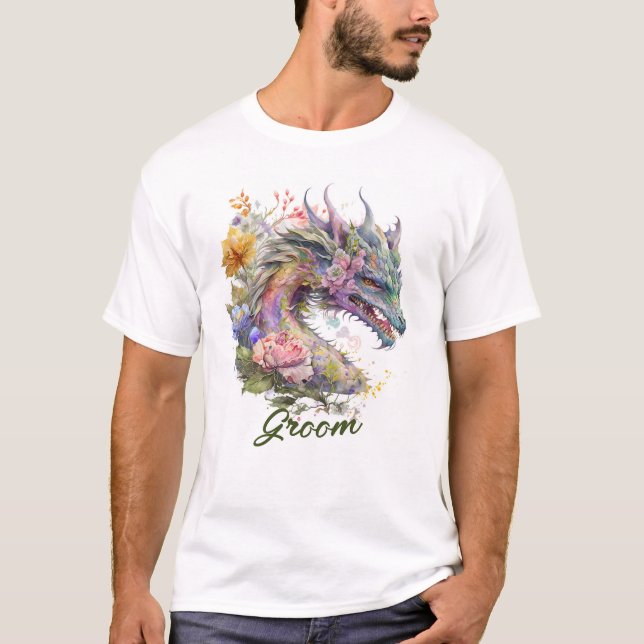 Fantasy Drakbrudgum T Shirt (Framsida)