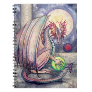Fantasy Drakon Konst Anteckningsbok