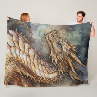 Fantasy draon Fleece Blanket