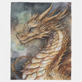 Fantasy draon Fleece Blanket