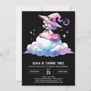 Fantasy Dreamy Wizard Birthday Inbjudningar