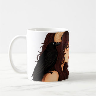 Fantasy Duo Art Mug – Horned Goddess & Elf Girl Il Kaffemugg